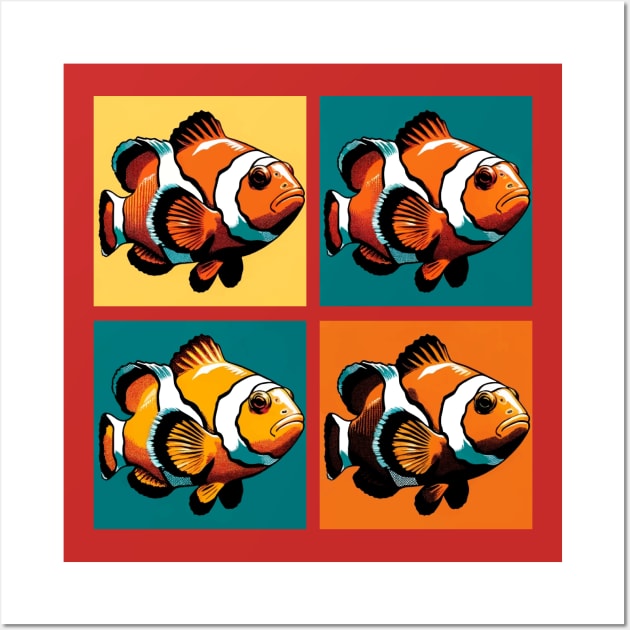 Pop Clownfish - Cool Aquarium Fish Wall Art by PawPopArt